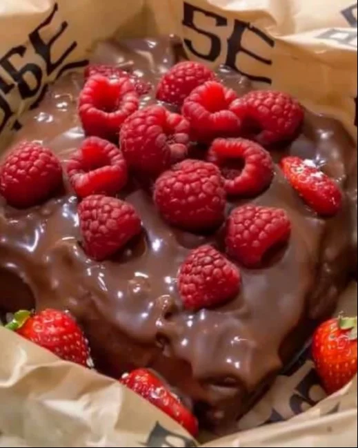 Mousse de chocolate esponjosa y deliciosa en un plato blanco.