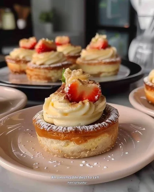 Postres individuales atractivos y deliciosos ideales para negocios