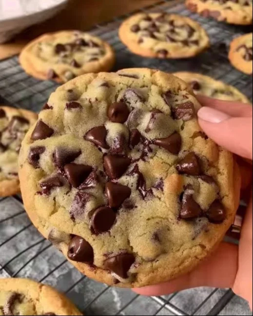 Receta de galletas de chocolate recién horneadas y deliciosas