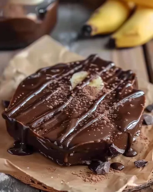 Receta deliciosa de plátano con cacao, un postre tentador y fácil de hacer.