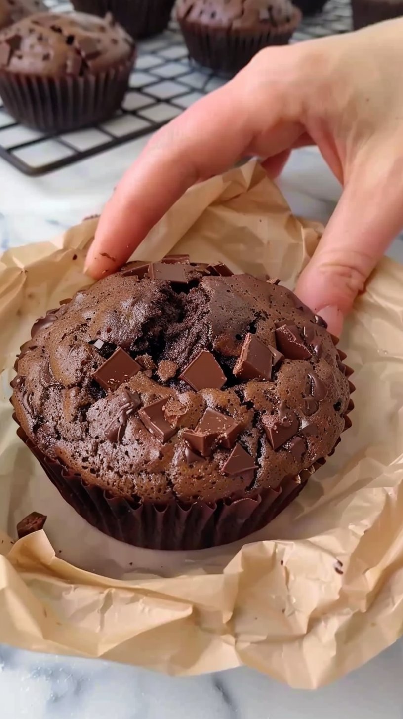 Muffins de trozos de chocolate