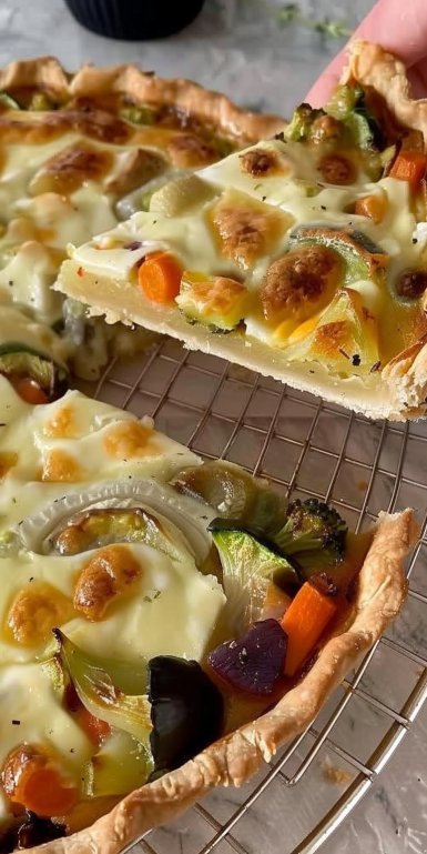 Tarta de verduras sin gluten
