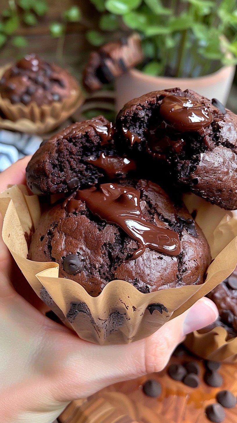 Muffins de Doble Chocolate