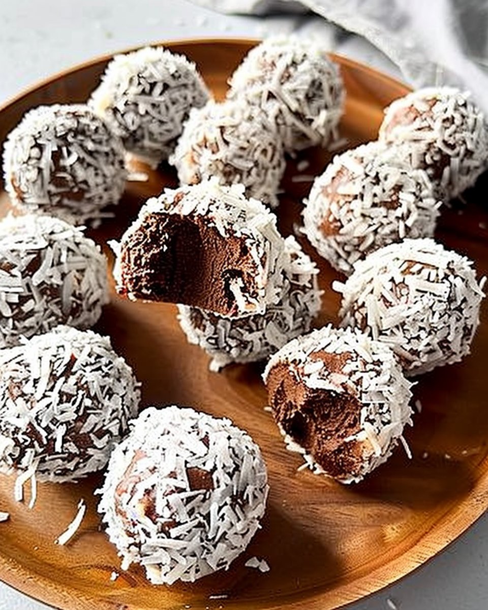 Trufas de Coco, Banana y Cacao