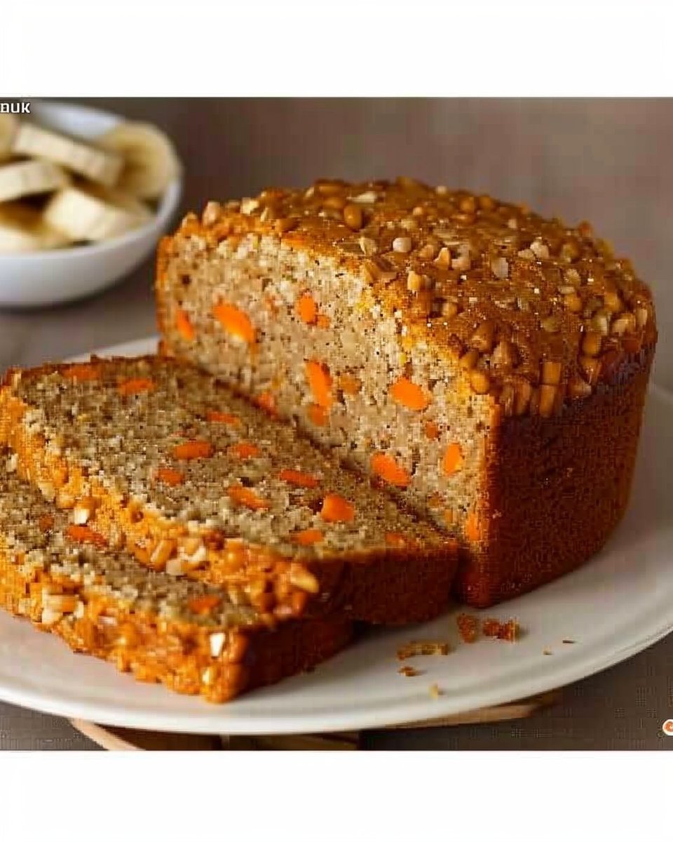 Queque de zanahoria y plátano