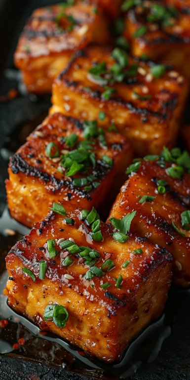 Receta de tofu crujiente con miel y ajo que te sorprenderá.