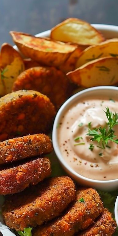 Hamburguesas de Lentejas Fáciles con 6 Ingredientes