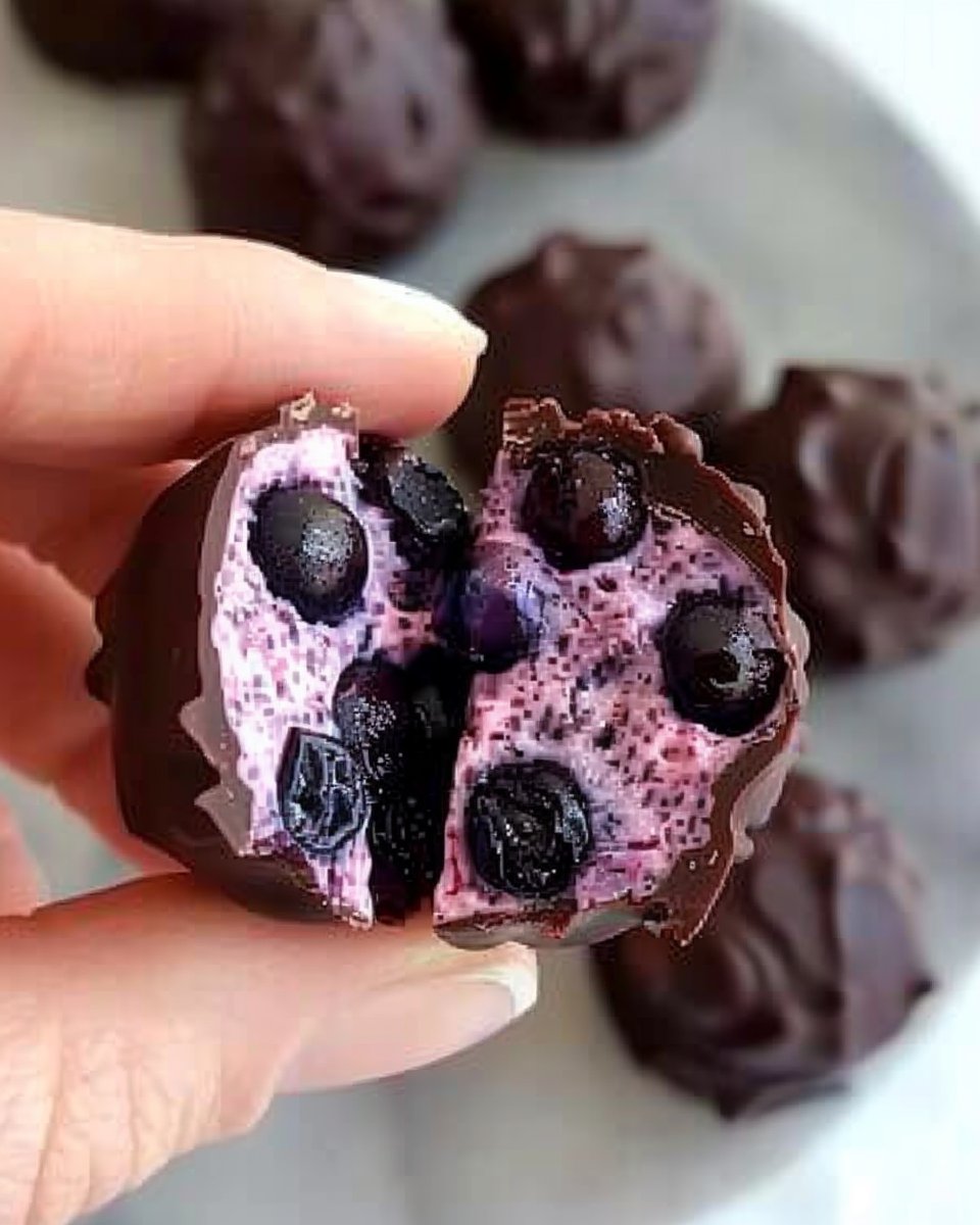 Bocaditos de arándano y chocolate