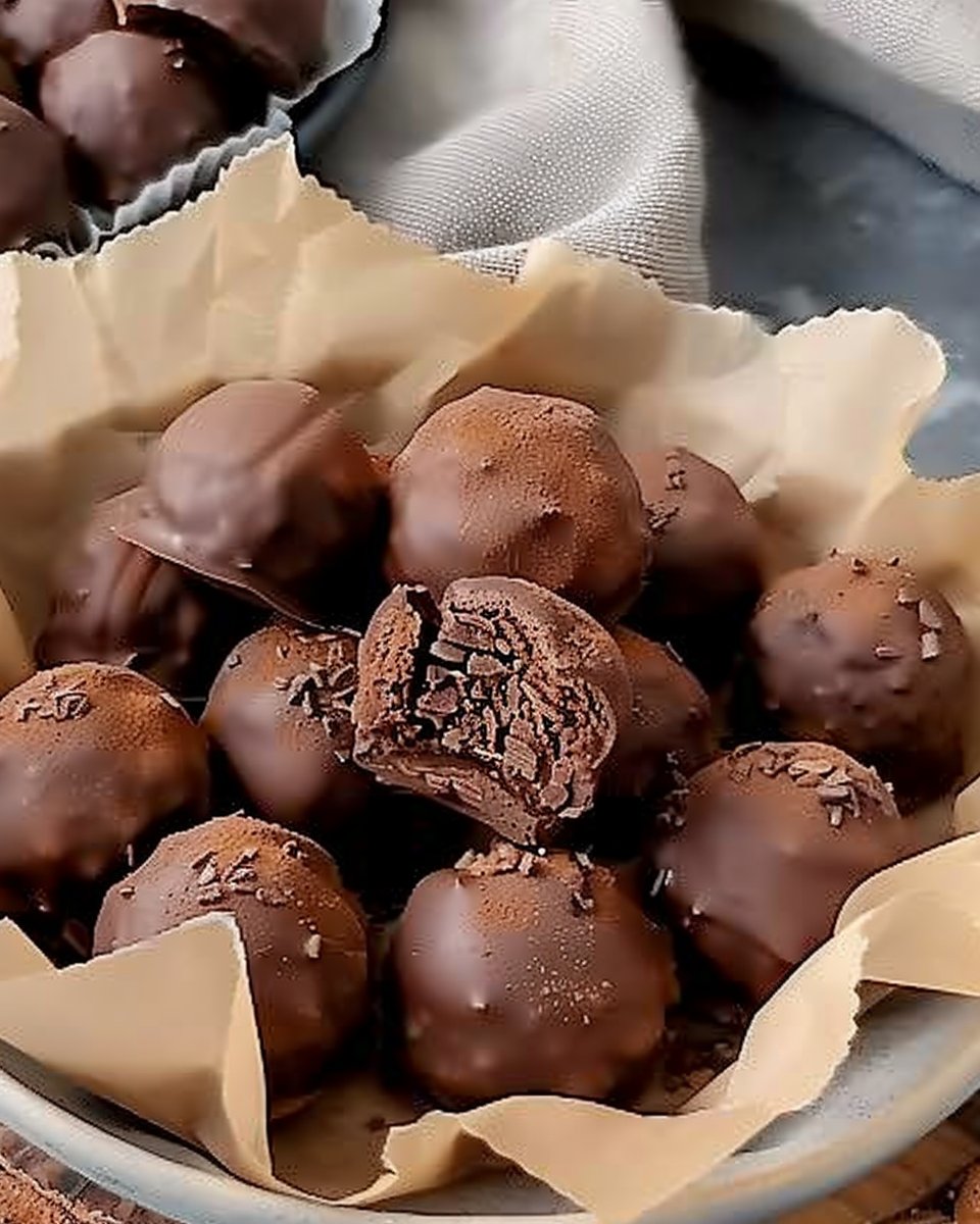 Trufas de café alto en proteínas
