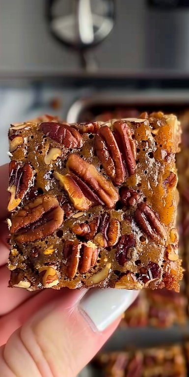 Barras de Pecan Pie Sin Gluten Saludables