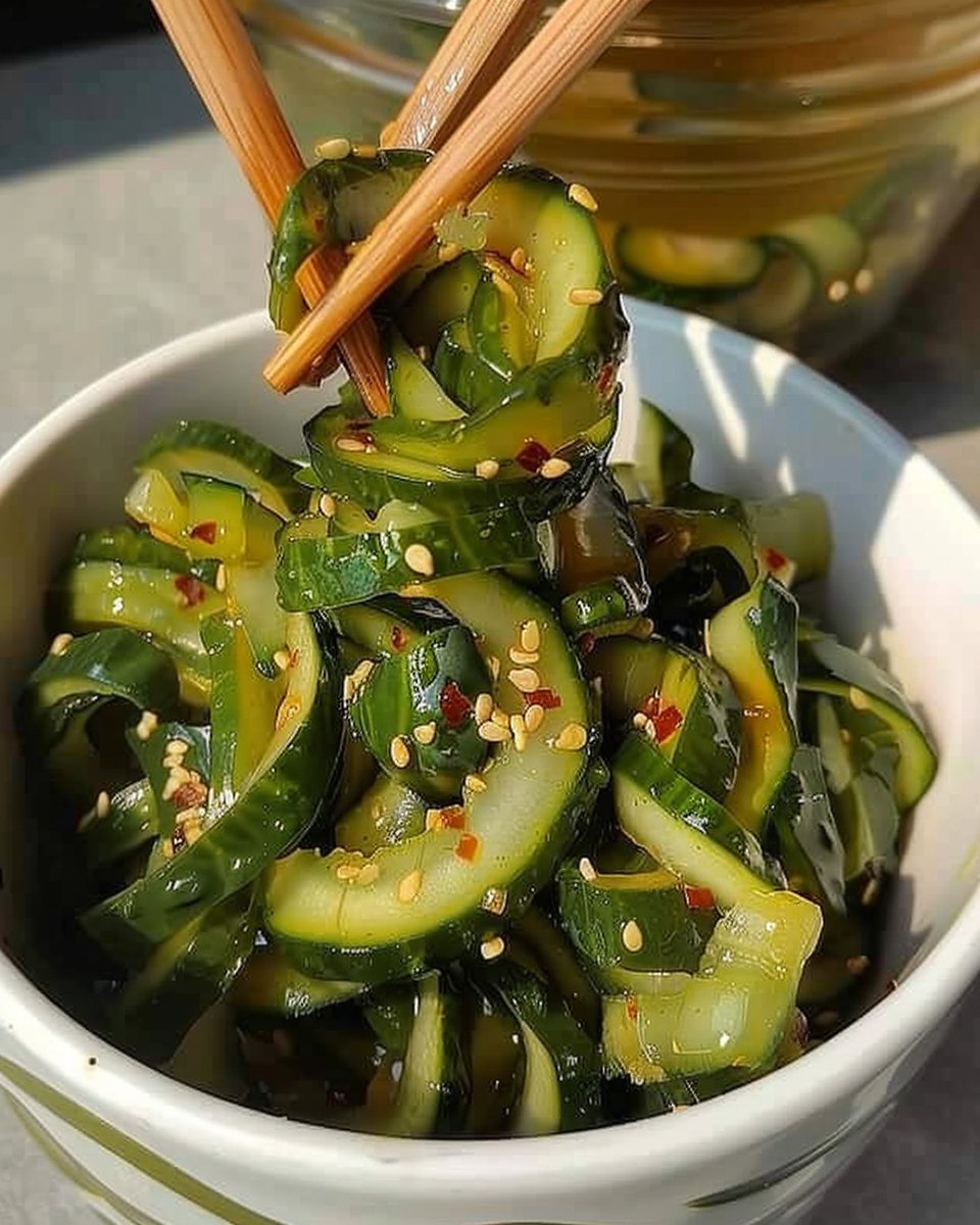 Pepinillos en espiral coreanos, Oi muchim