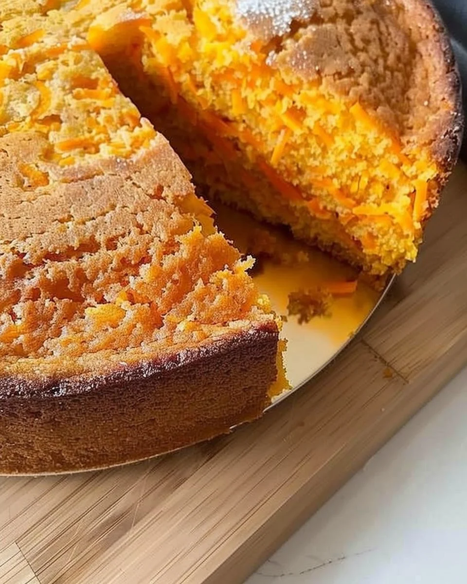 Bizcocho de zanahoria esponjoso y delicioso, perfecto para postres.