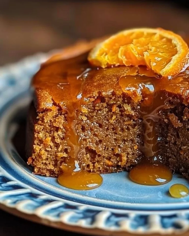 Bizcocho de zanahoria y dátiles fresco y esponjoso decorado con nueces