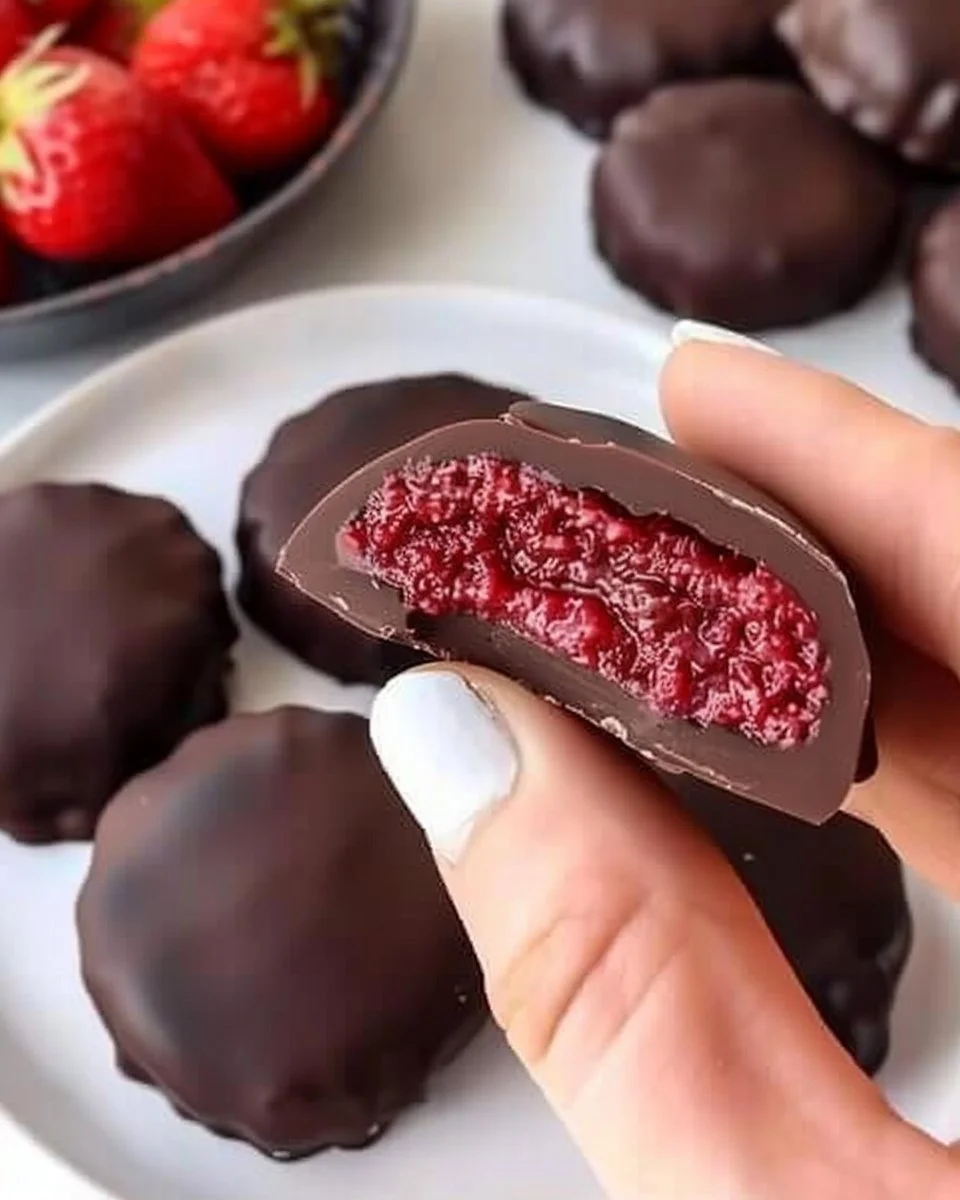 Bocaditos de mermelada de chocolate caseros y deliciosos