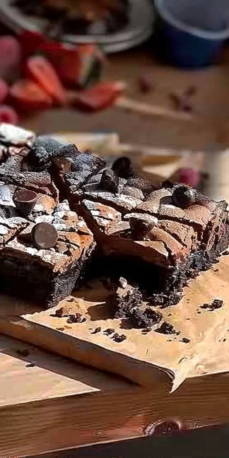 Deliciosos brookies hechos de galleta y brownie, perfectos para disfrutar