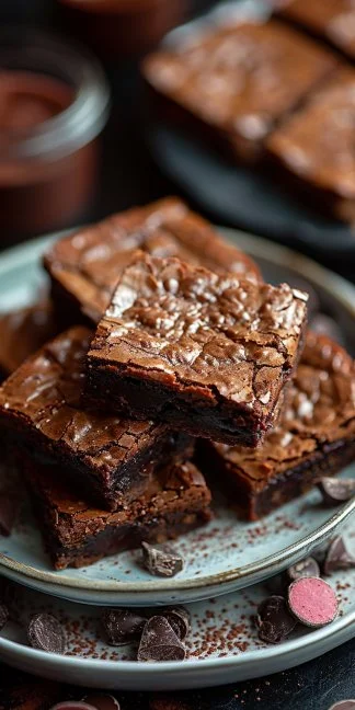 Brownies caseros deliciosos y húmedos, ideales para compartir