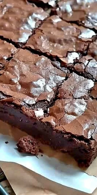 Deliciosos brownies caseros recién horneados en un plato