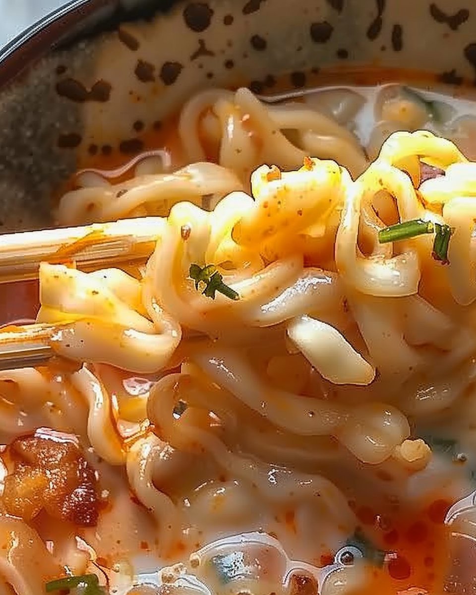 Mejorando Ramen Carbonara (ramen coreano)
