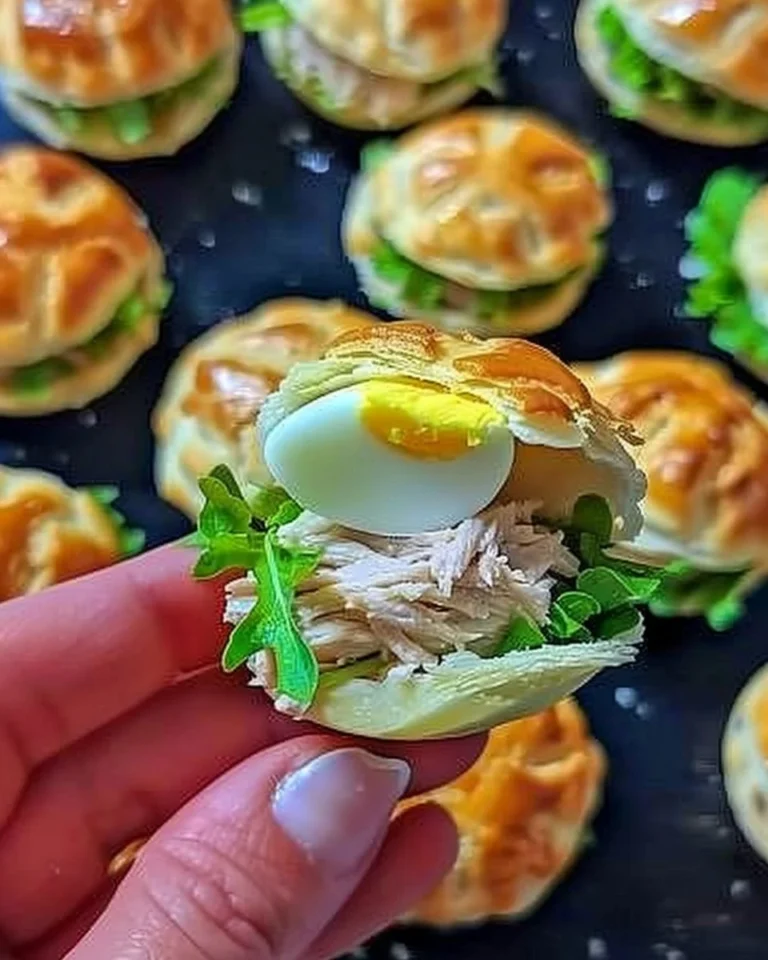Conchas de hojaldre rellenas de atún, un delicioso aperitivo