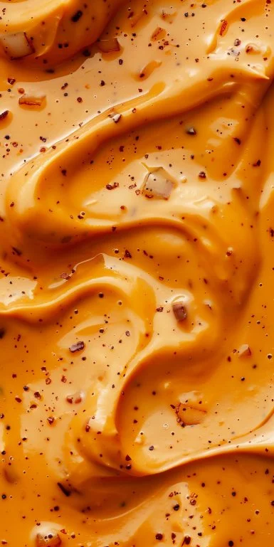 Crema de Chipotle casera en un bol decorado con cilantro fresco