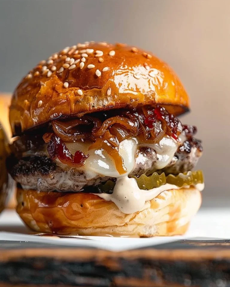 Recetas de carne para hamburguesas con delicioso burger sauce