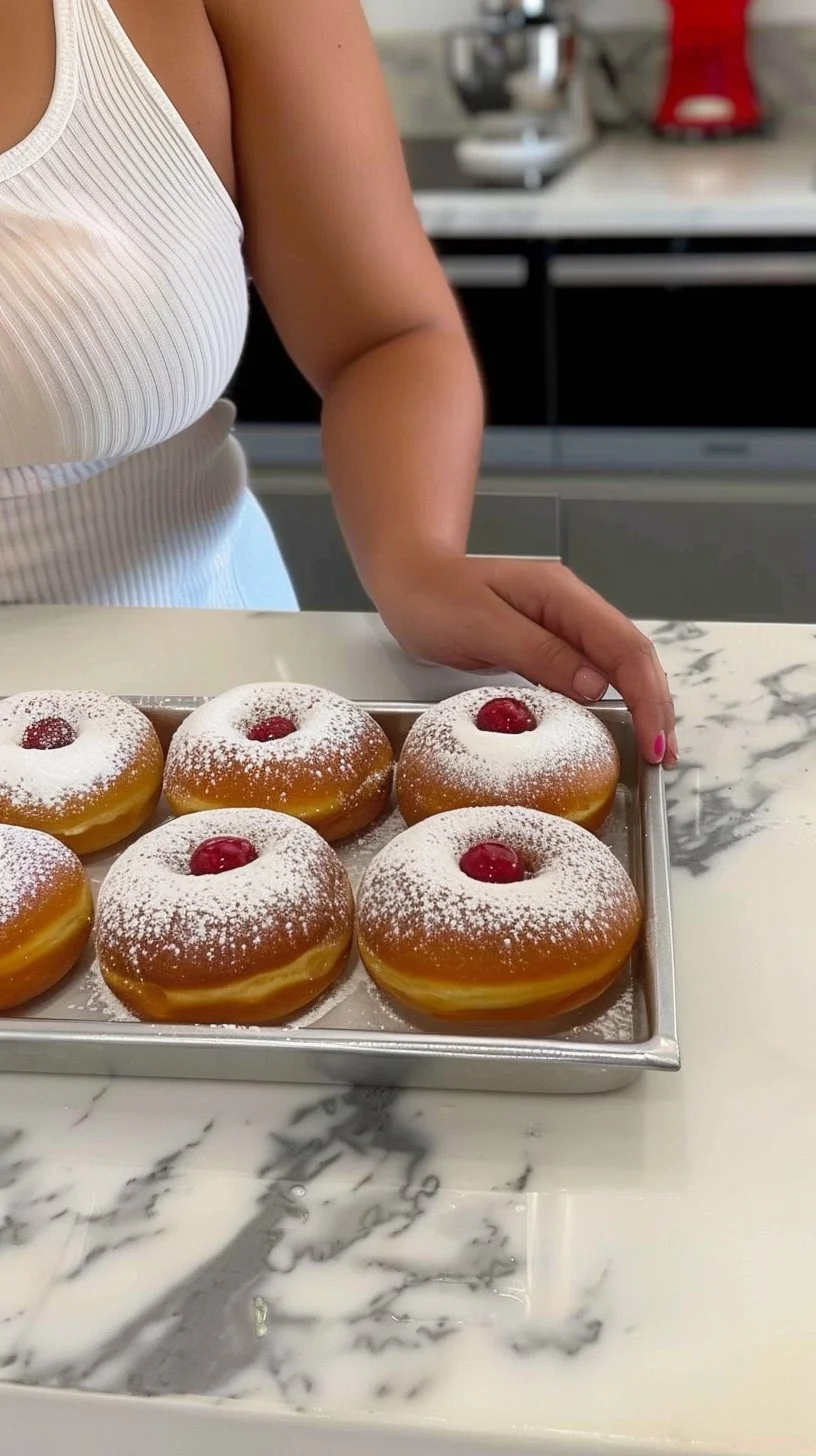 Donas clásicas recién horneadas con glaseado delicioso