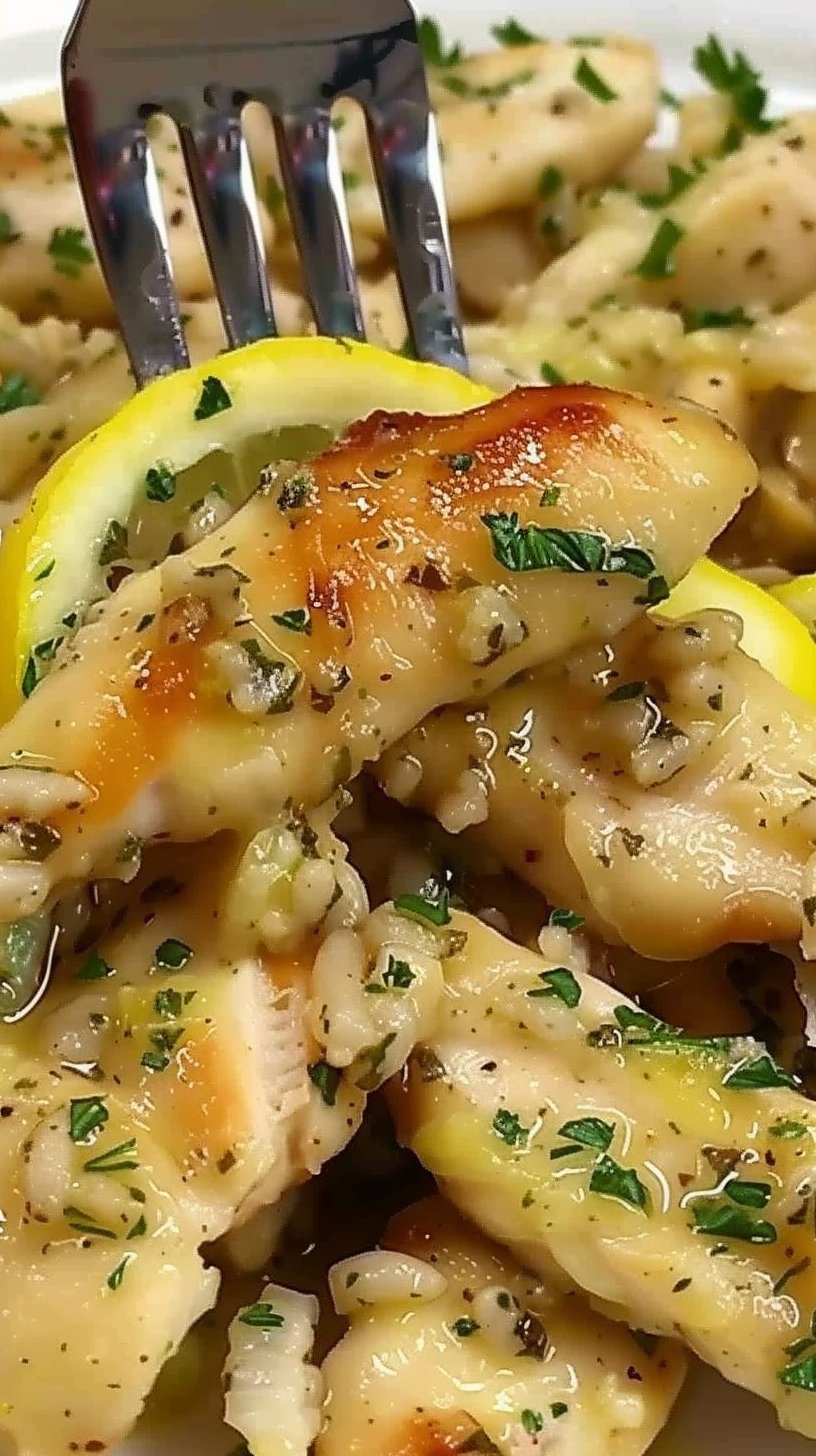 Tiras de Pollo al Limón