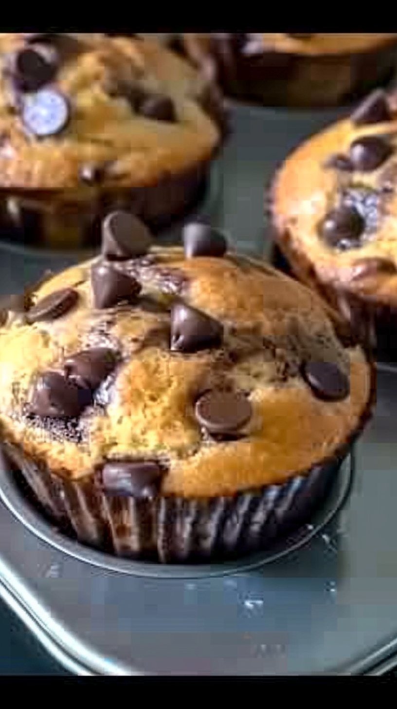 Muffin con gotas de chocolate