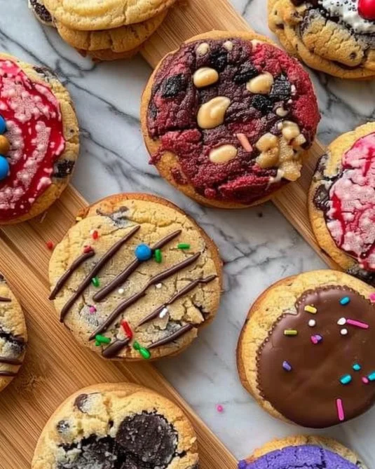 Deliciosas galletas clásicas recién horneadas