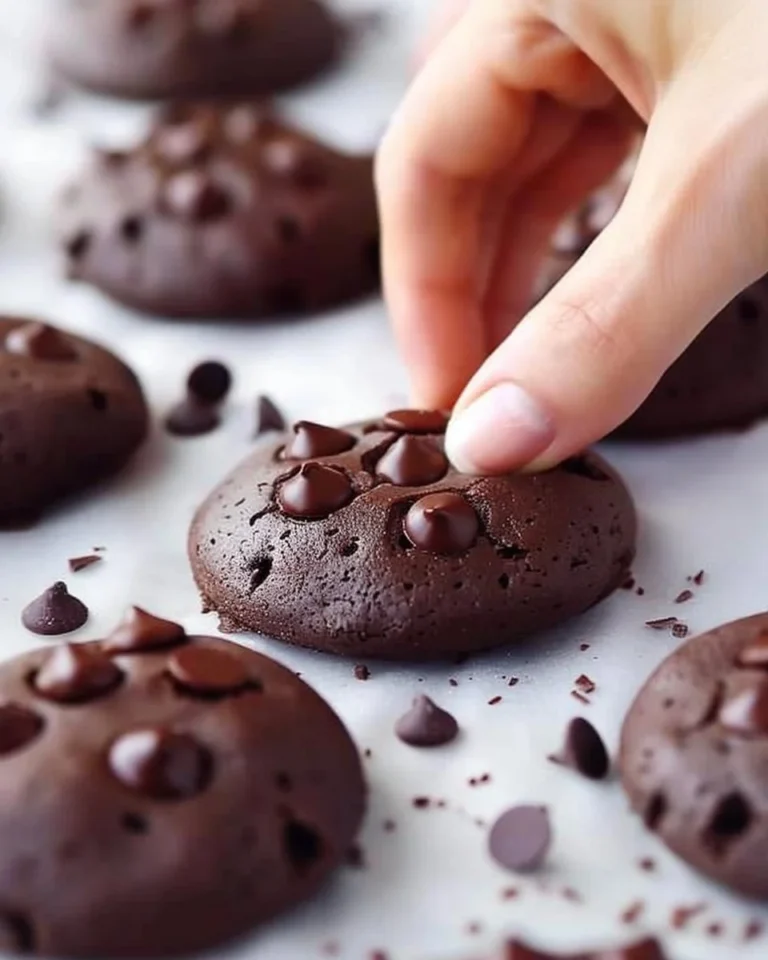 Galletas de brownie sin azúcar recién horneadas en un plato