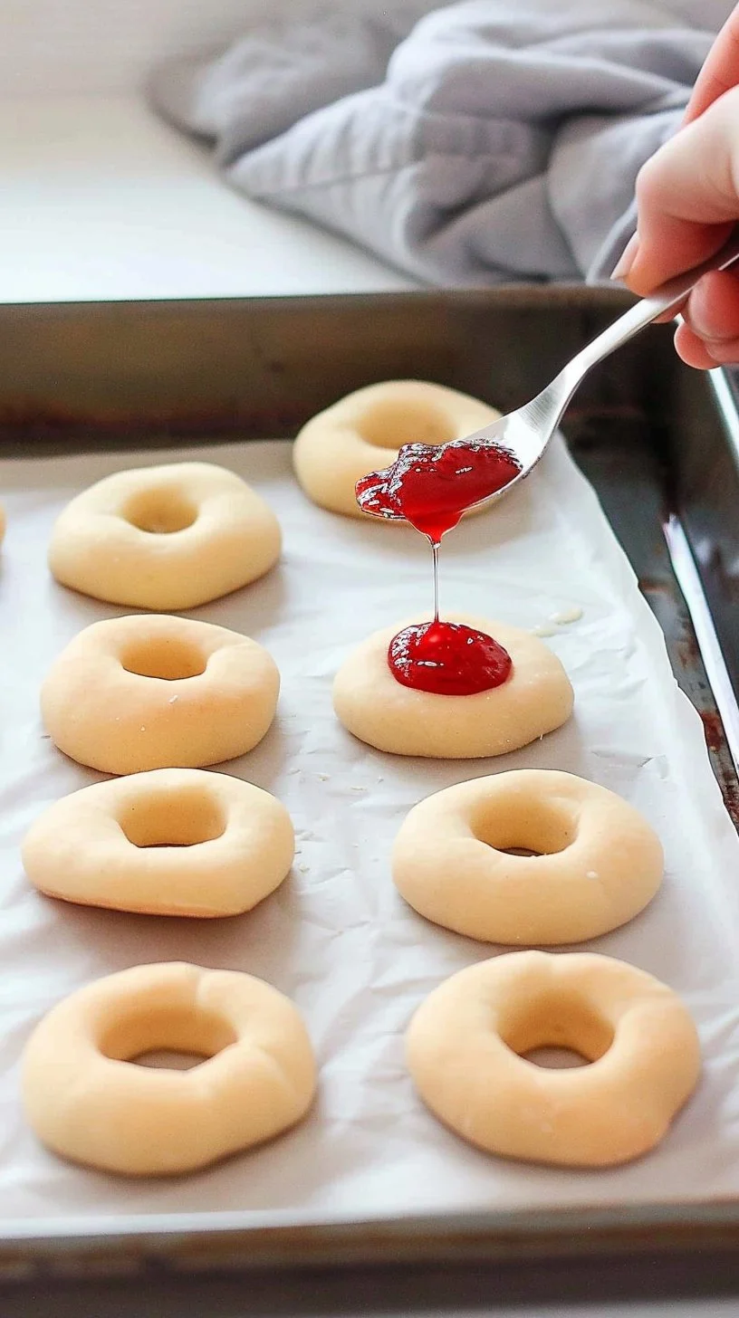 Galletas caseras rellenas de mermelada de frutas variadas