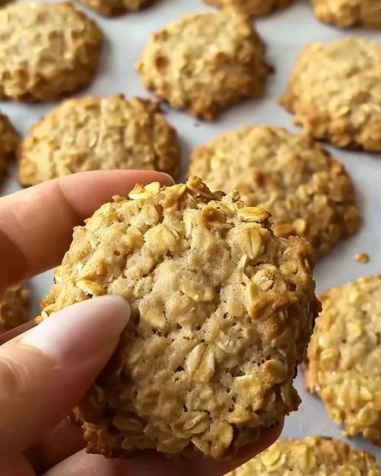 Galletitas saludables de avena, miel y limón recién horneadas