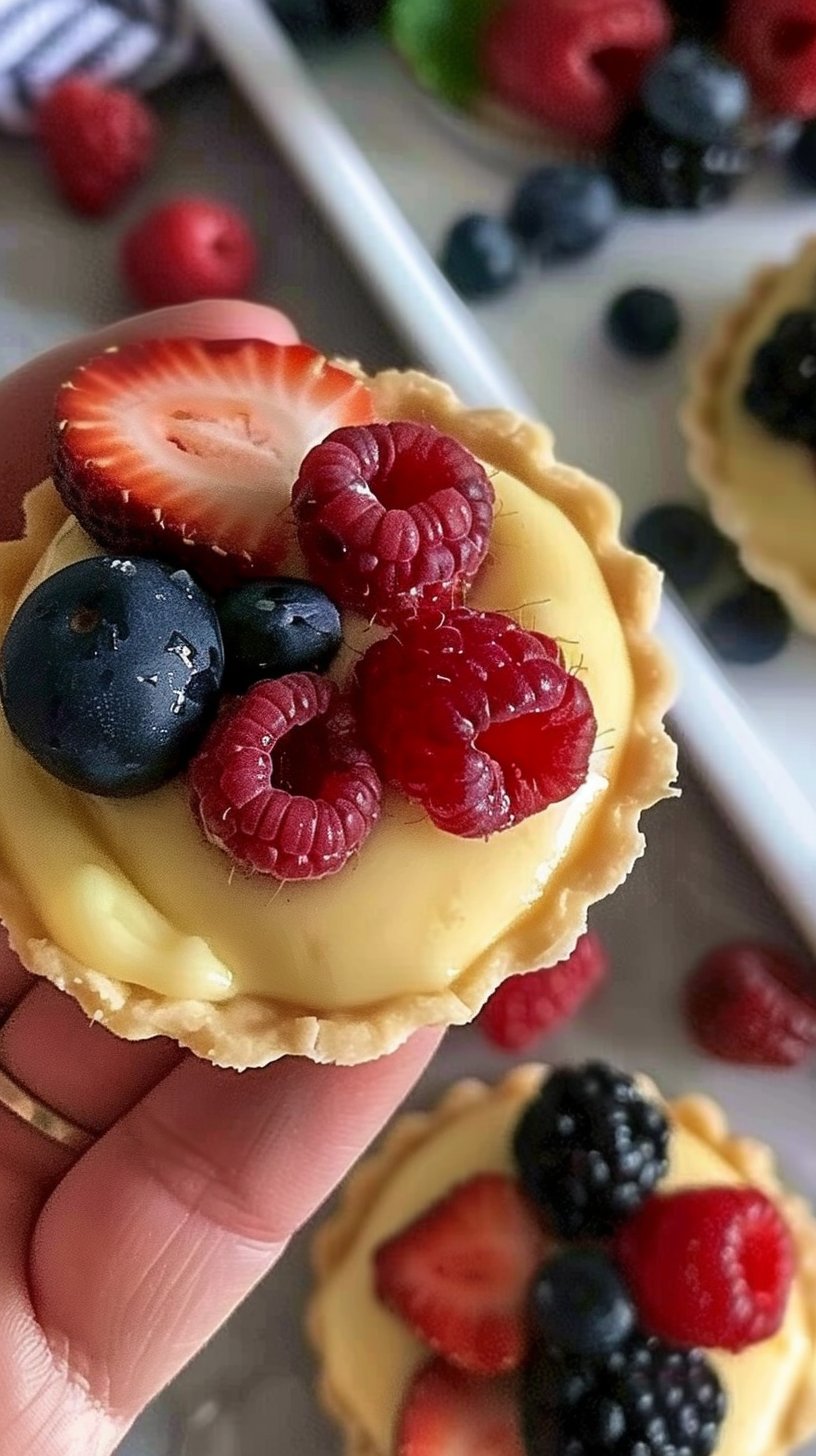 Tartaletas de Crema de Mora