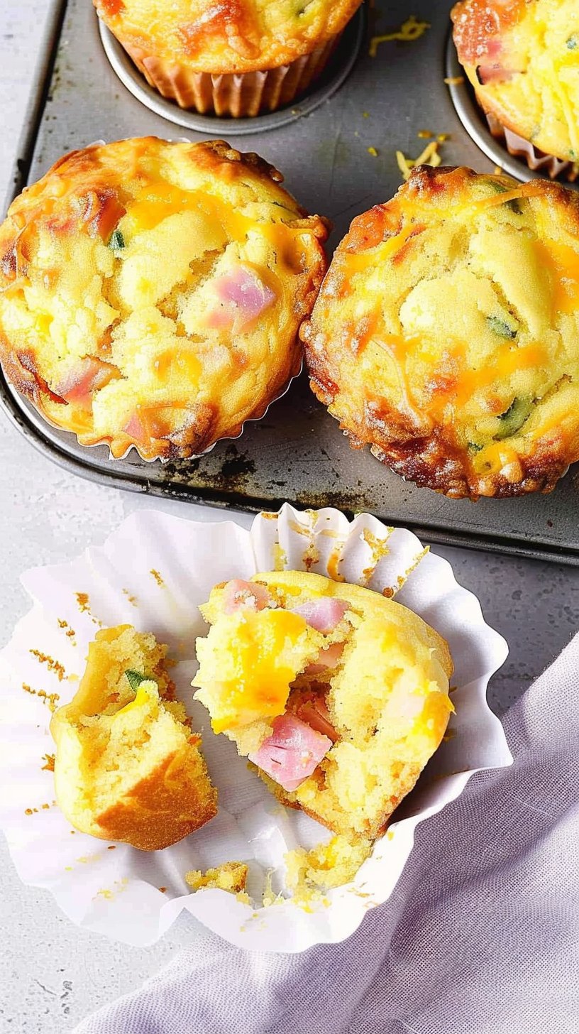 Muffins de Jamón y Queso