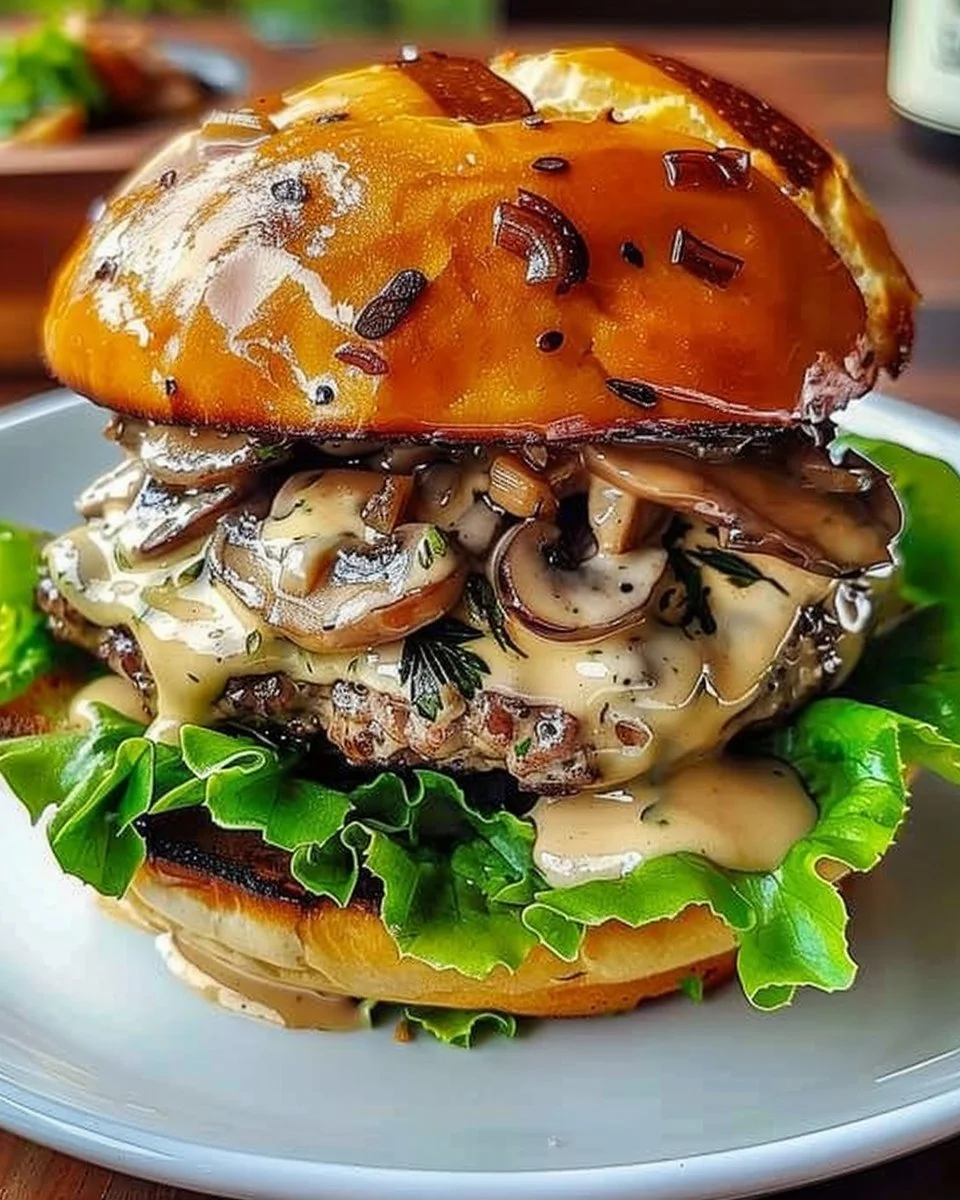 Deliciosas hamburguesas gourmet con sabores umami para una cena familiar