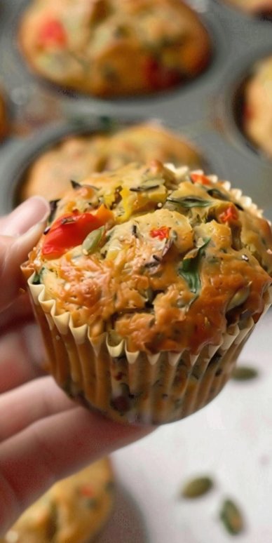 Muffins salados veganos