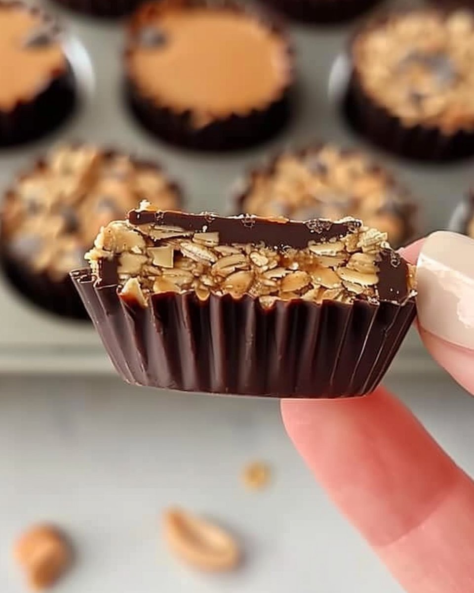 Tazas de Mantequilla de Cacahuate y Avena | Snacks Saludables | Hallazgos de Comida Fit