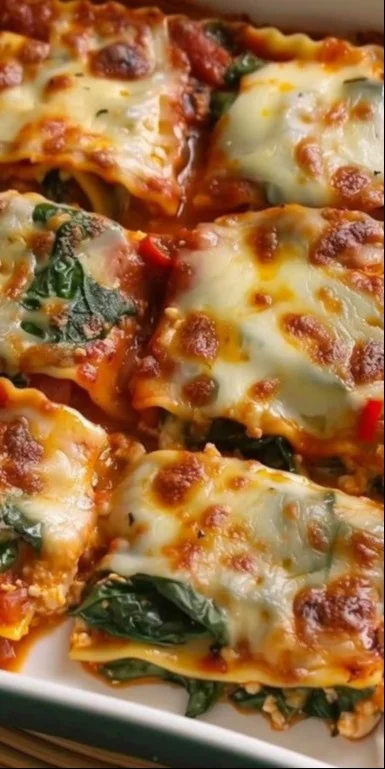 Lasaña de calabaza y espinacas, un plato saludable y delicioso.
