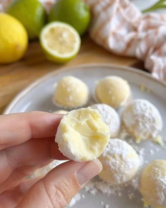 Trufas de limón hechas con solo 3 ingredientes