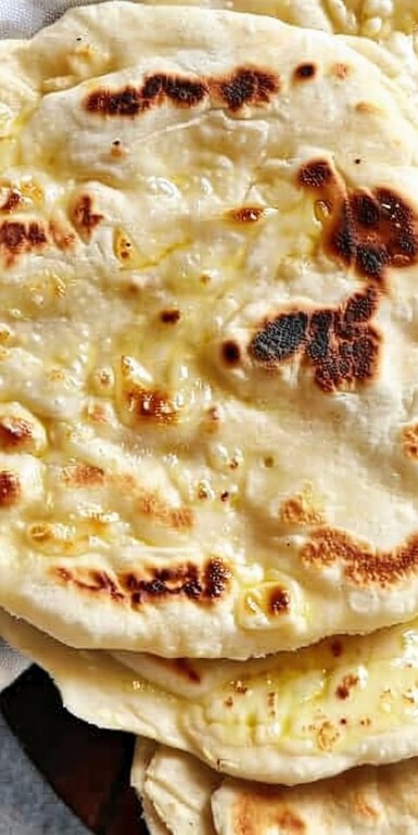 Naan de queso vegano y sin gluten