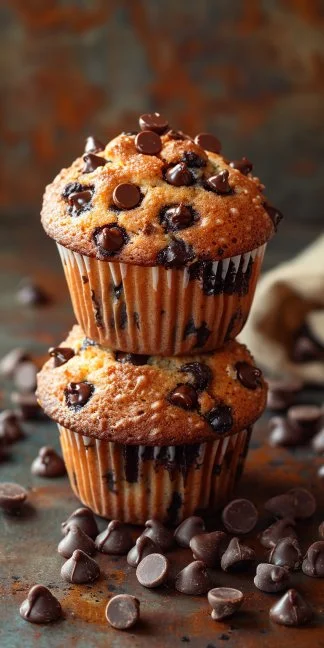 Muffin con gotas de chocolate