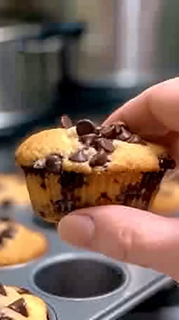 Muffin con gotas de chocolate