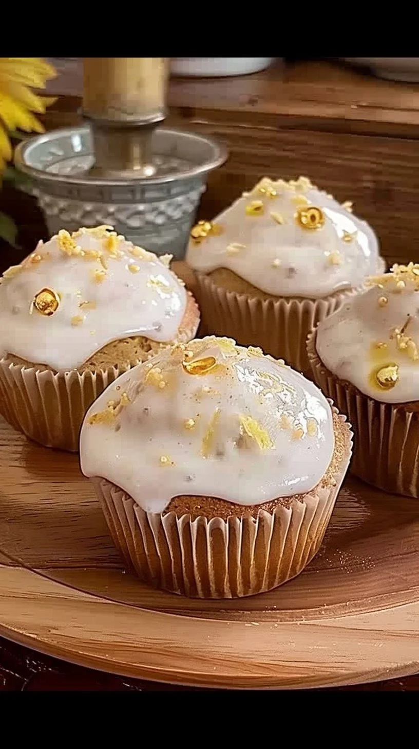 Muffins de limón frescos y esponjosos listos para disfrutar.