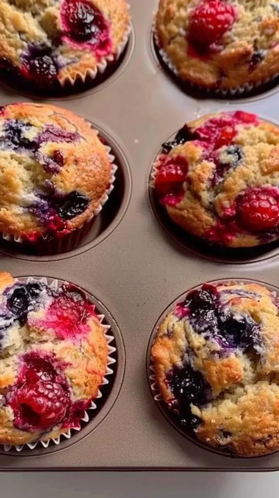 Muffins de Limón y Berries
