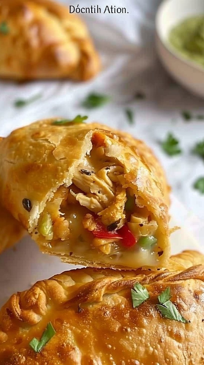 Empanada de pollo horneada