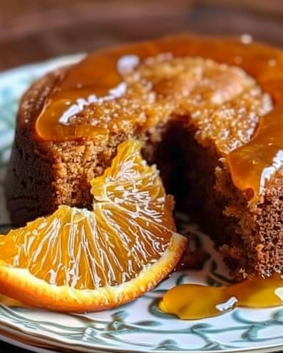 Carrot and Orange Cake without Flour or Sugar