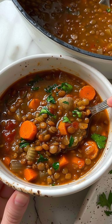 Sopa Clásica de Lentejas