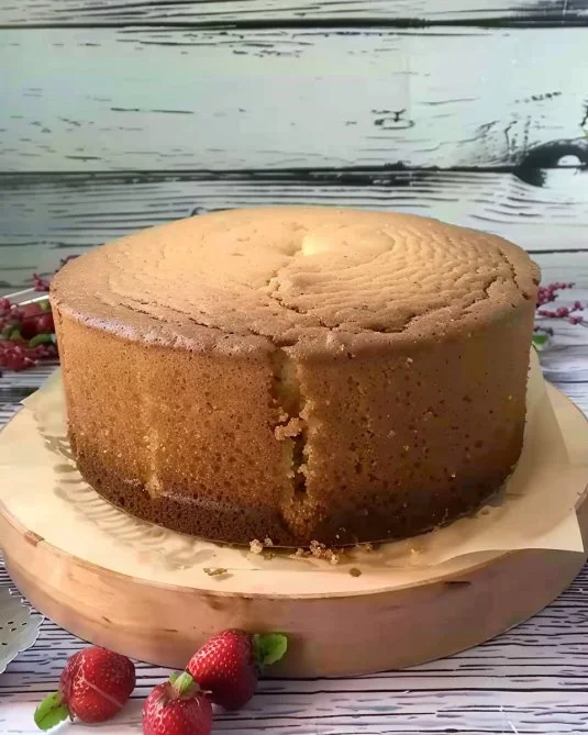 Pastel blando de frutas fresco y colorido, ideal para postres.