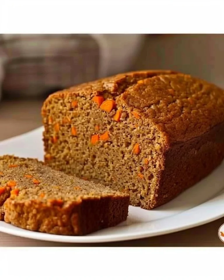 Queque de zanahoria y plátano fresco y esponjoso