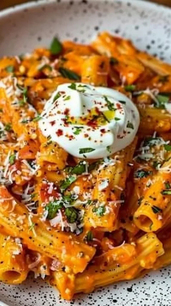 Receta de Pasta con Salsa Cremosa de Tomate y Ajo
